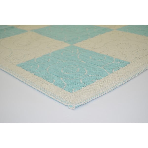 Zils izturīgs paklājs Vitaus Patchwork, 80 x 150 cm-image-2
