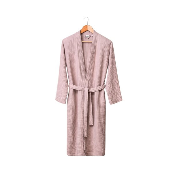 Rozā muslīna halāts S/M Kimono – Foutastic