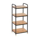 Melns/dabīga toņa metāla vannas istabas plaukts 42x94,5 cm Loft – Wenko