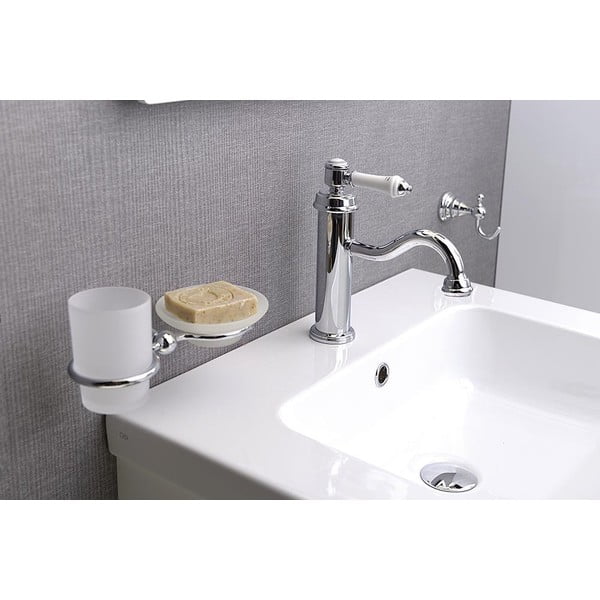 Spīdīgas sudraba krāsas stāvošs jaucējkrāns izlietnei Vienna – Sapho-image-3