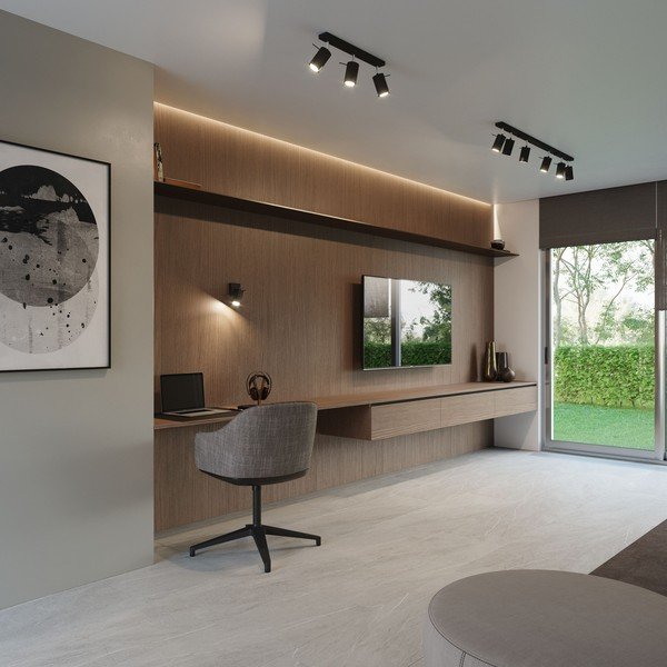 Melna metāla prožektora tipa lampa ø 6 cm Etna – Sollux-image-3