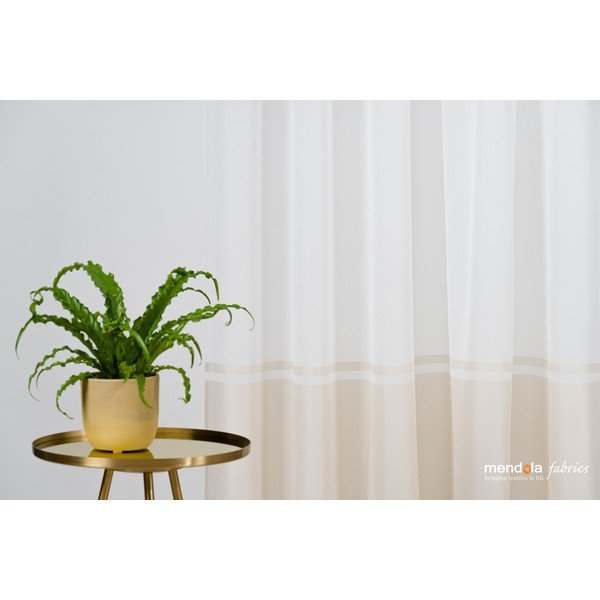 Balts/bēšs dienas aizkars 300x260 cm Sanova – Mendola Fabrics-image-3