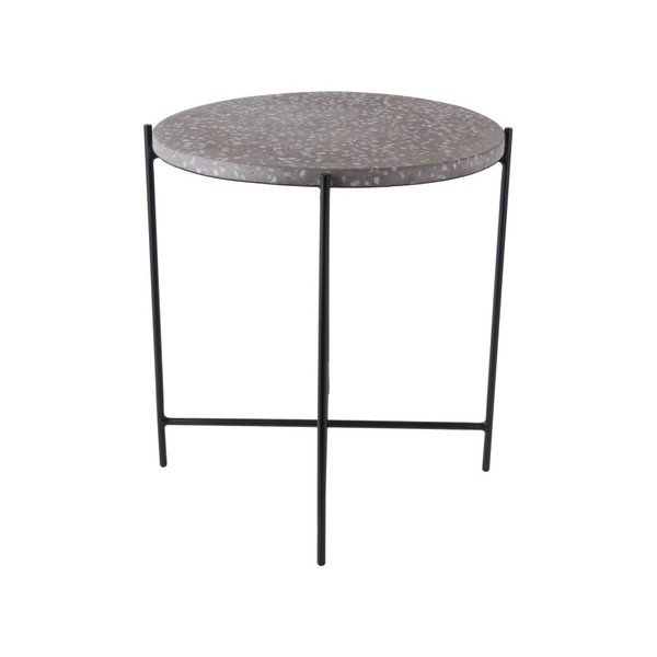 Leitmotiv Terrazzo pelēks sānu galds-image-1