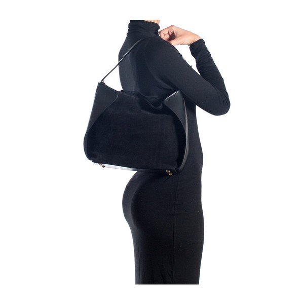 Ādas rokassoma Isabella Rhea 8009 Nero-image-4