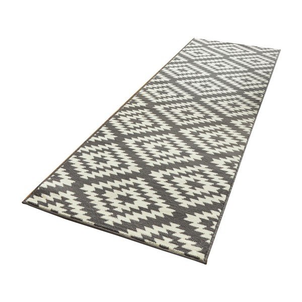 Pelēks un balts paklājs Hanse Home Basic Nordic, 80 x 350 cm-image-2