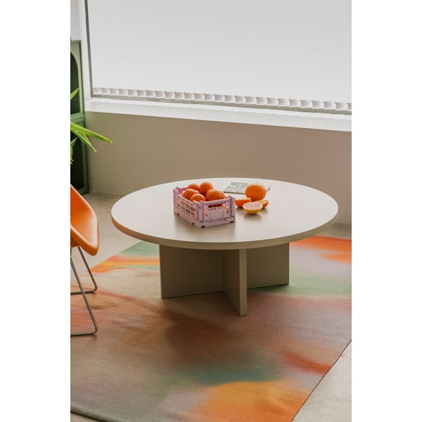 Balts apaļš žurnālgaldiņš ø 100 cm Pausa – Really Nice Things-image-1