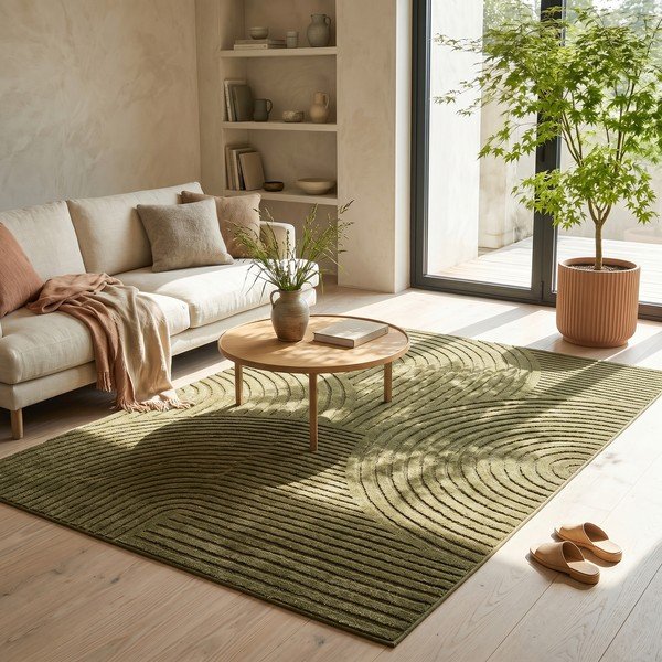 Tumši zaļš paklājs 160x230 cm Whirl – ESTE-image-2