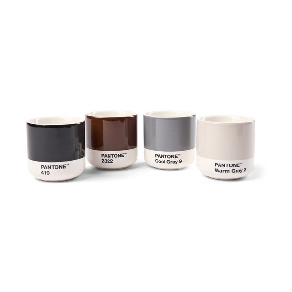 Espreso porcelāna tasītes (4 gab.) 100 ml Macchiato – Pantone