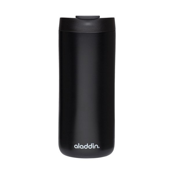 Matēti melna Aladdin Flip-Seal™ termo krūze, 350 ml