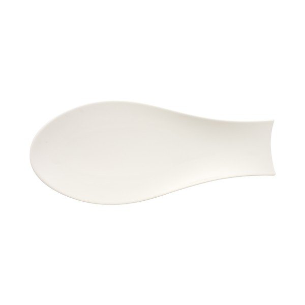 Balts porcelāna šķīvis Villeroy & Boch Flow, 43 x 19 cm