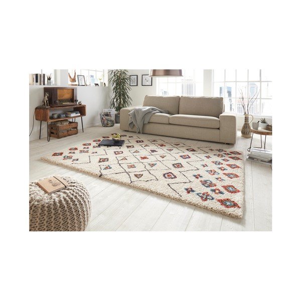 Krēmkrāsas un sarkans paklājs Mint Rugs Allure Ronno Creme, 200 x 290 cm-image-3