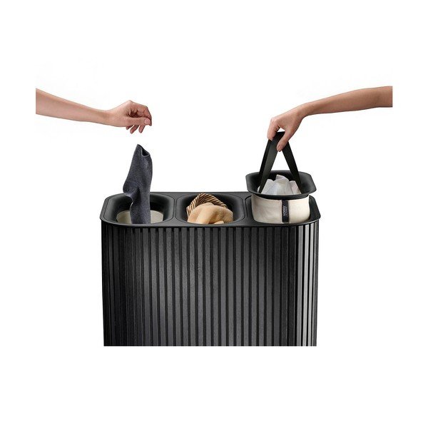 Melns bambusa veļas grozs 3x30 l Tota Trio Luxe – Joseph Joseph-image-4