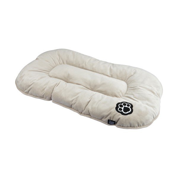 Bēša zamšādas mājdzīvnieku gulta suņiem 87x55 cm Flakes – Love Story