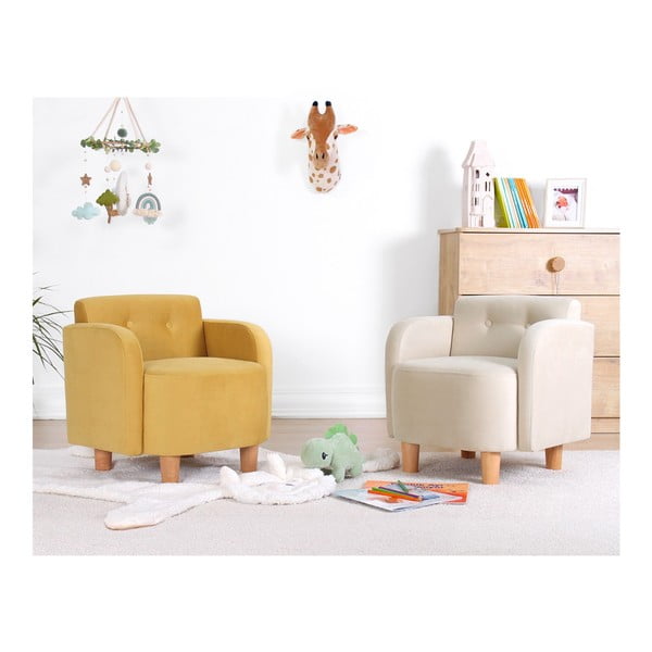 Krēmkrāsas bērnu atpūtas krēsls Volie – Artie-image-3