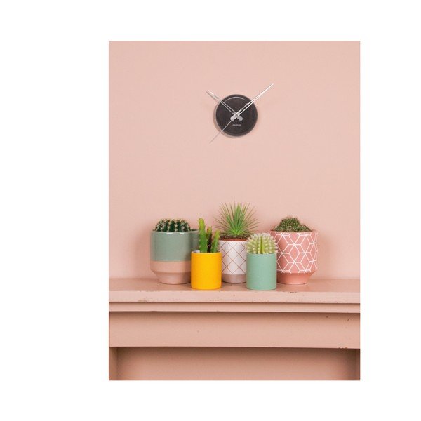 Black Present Time marmora punktu pulkstenis-image-2