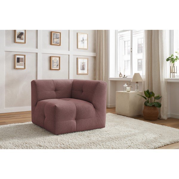 Tumši rozā dīvāna modulis Kleber – Bobochic Paris-image-4