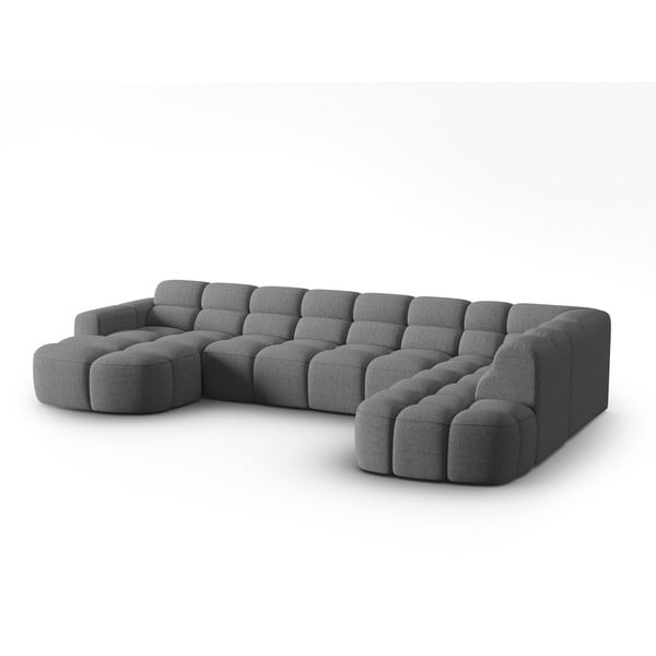 Pelēks stūra dīvāns Lisa – Micadoni Home-image-2