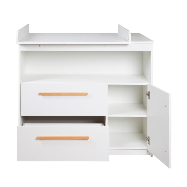 Balta zema bērnu kumode 107x98 cm Lilo – Roba-image-3