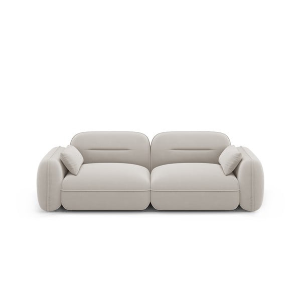 Krēmkrāsas samta dīvāns 230 cm Audrey – Interieurs 86