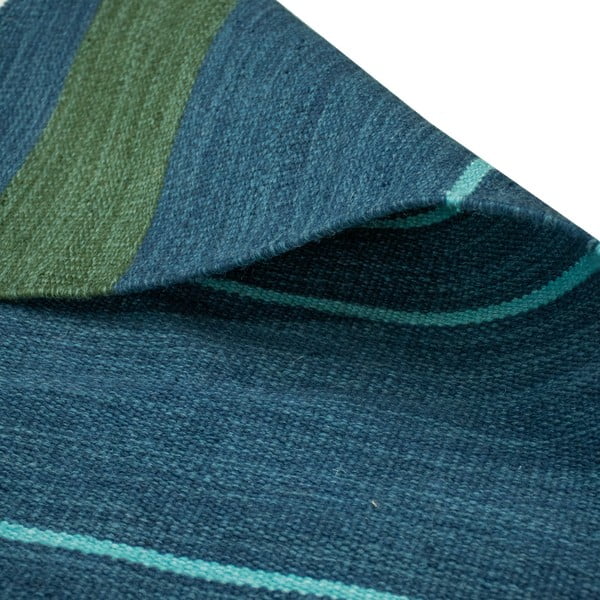 Tumši zils divpusējs āra paklājs no pārstrādātas plastmasas Green Decore Marlin, 160 x 230 cm-image-4