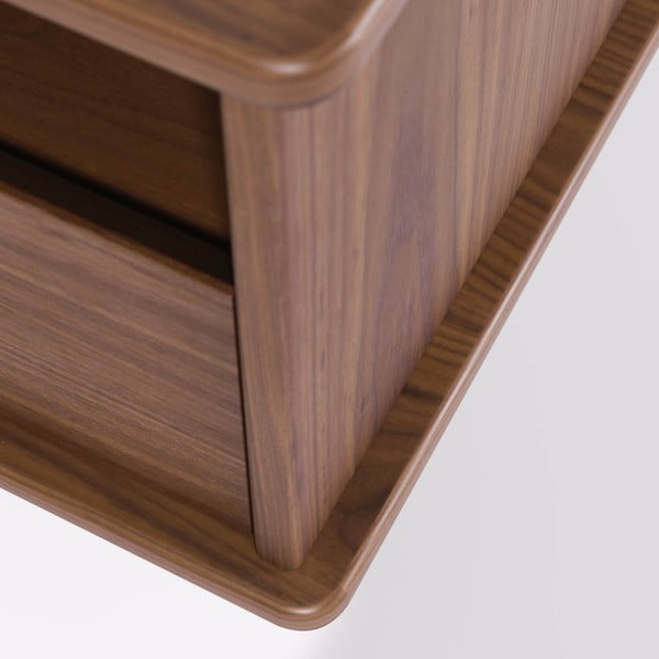 TV galdiņš ar valriekstu koka imitāciju Kave Home Carolin-image-1