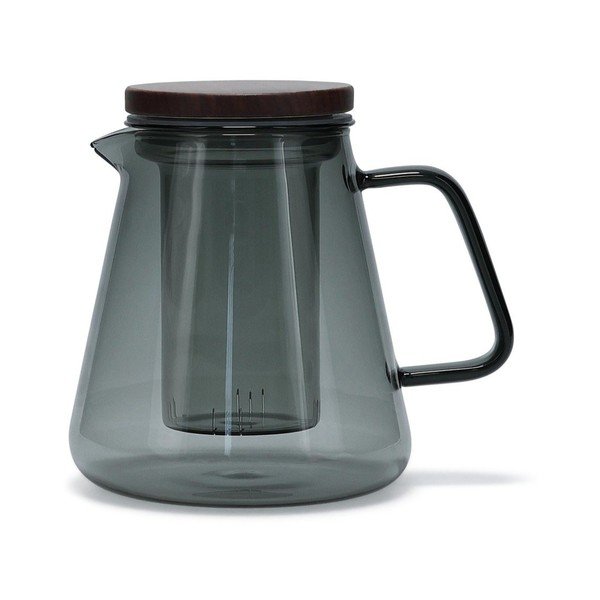 Pelēka stikla tējkanna ar sietiņu 930 ml Luma – S|P Collection