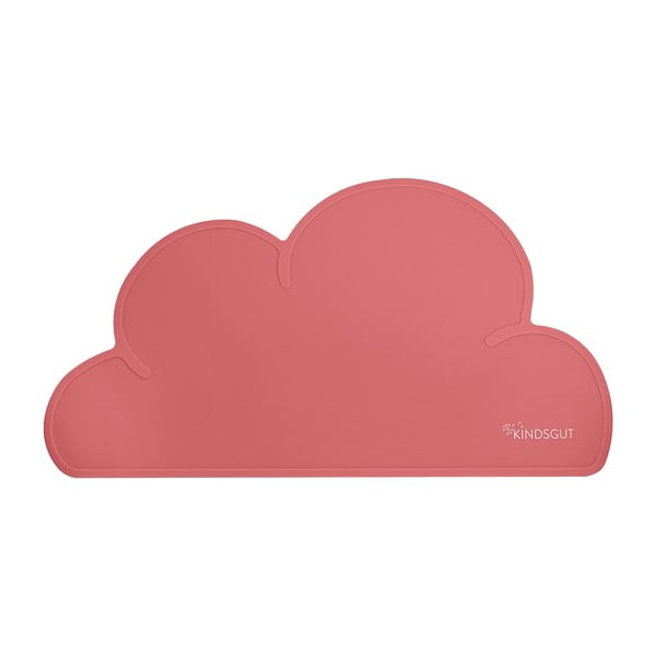 Tumši rozā silikona paliktnis Kindsgut Cloud, 49 x 27 cm