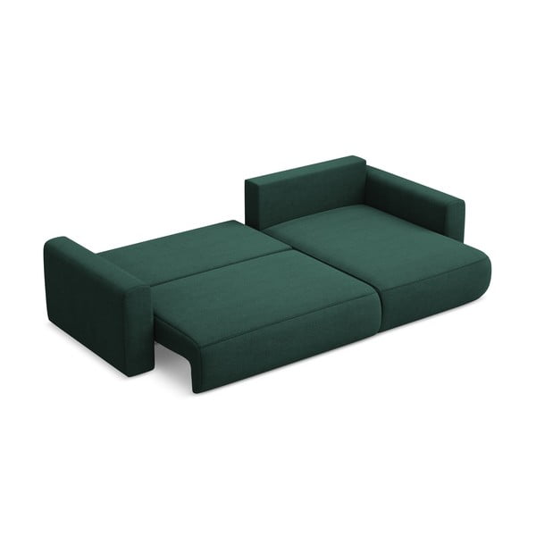 Zaļš salokāms/ar uzglabāšanas vietu stūra dīvāns (ar labo stūri/ar zvilni) Kapua – Makamii-image-4