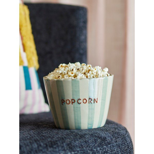 Gaiši zaļa/krēmkrāsas keramikas servēšanas bļodiņa 1,9 l Chip – Bloomingville-image-1