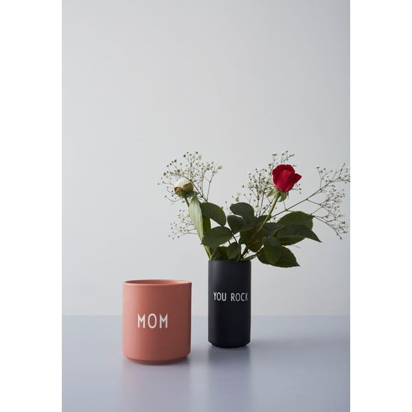 Rozā/bēša porcelāna krūze 300 ml Mom – Design Letters-image-1