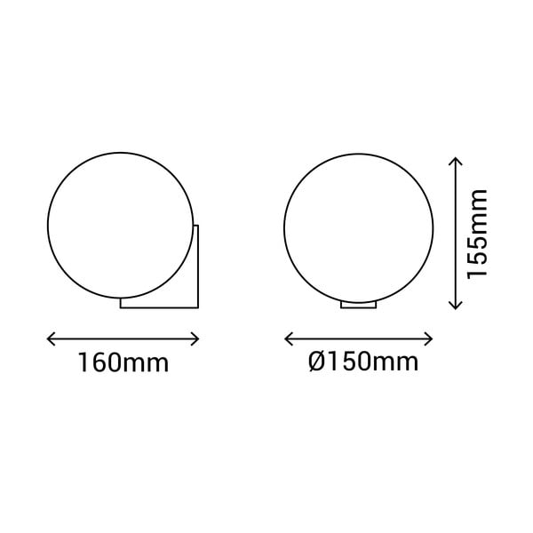 Zelta krāsas sienas lampa ø 15 cm Obi – SULION-image-4