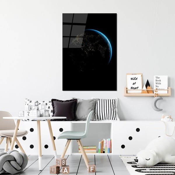 Stikla glezna 70x100 cm Earth – Wallity-image-2