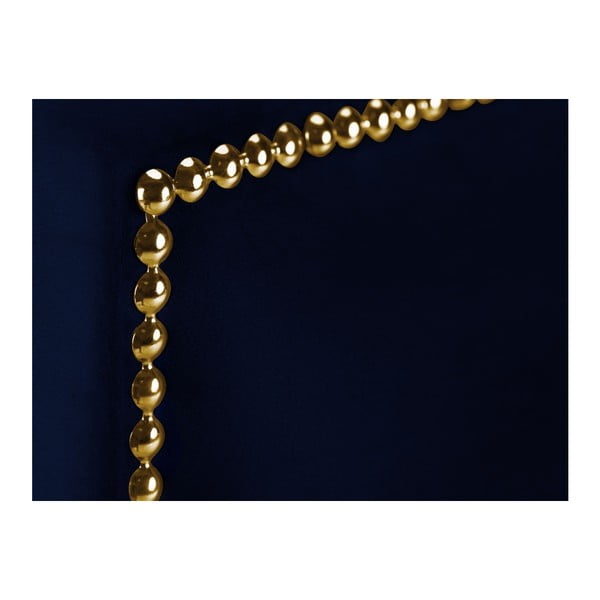 Tumši zils gultas galvgalis Mazzini Sofas Daisy, 160 x 120 cm-image-3