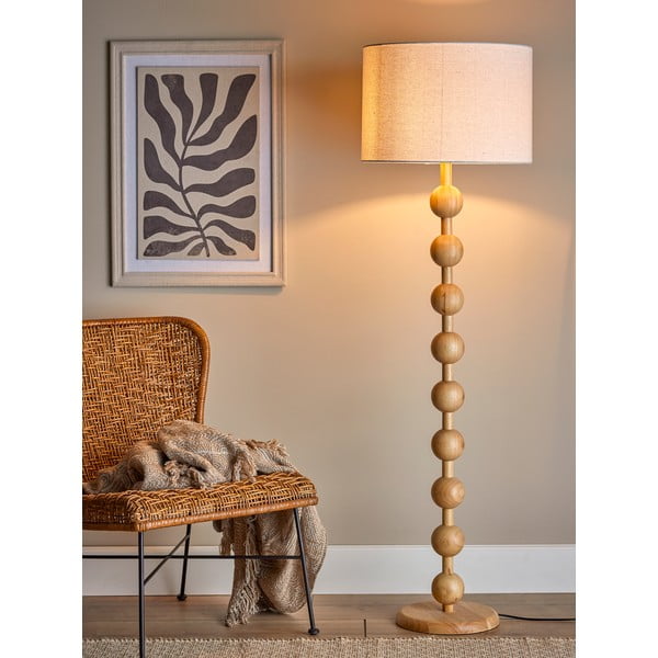 Dabīga toņa stāvlampa ar auduma abažūru (augstums 154,5 cm) Giacoma – Bloomingville-image-3