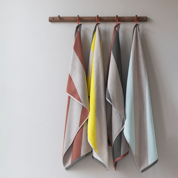 Piparmētru zaļi frotē dvieļi no organiskās kokvilnas (2 gab.) 40x55 cm Diagonal – Mette Ditmer Denmark-image-2