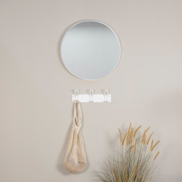 Balts metāla sienas pakaramais Miles – Spinder Design-image-2