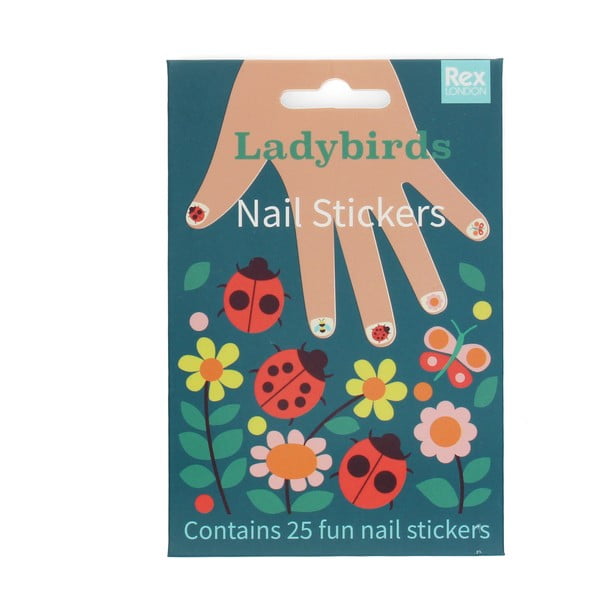 Radošais komplekts Ladybird – Nail stickers – Rex London-image-2