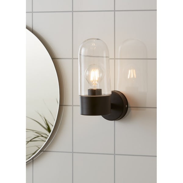 Melna sienas lampa Markslöjd Zen Wall Black Clear-image-1