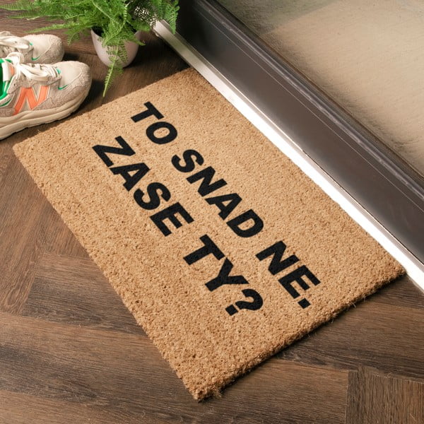 Kokosšķiedras kājslauķis 40x60 cm Zase Ty? – Artsy Doormats-image-1