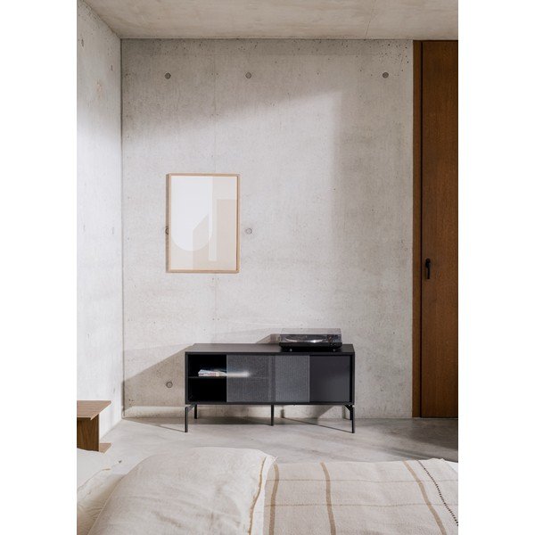 Melns TV galdiņš 116x55x42 cm Met Mini – noo.ma-image-1