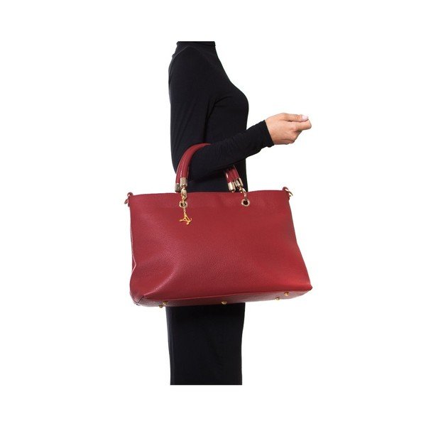 Ādas rokassoma Luisa Vannini 1131 Rosso-image-4