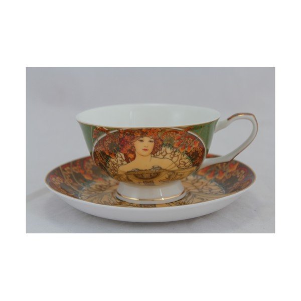 Alfons Mucha - 2 krūzes ar apakštasītēm Dreaming-image-2