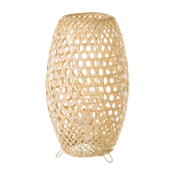 Dabīga toņa bambusa galda lampa ar bambusa abažūru (augstums 36 cm) Natural Way – Casa Selección