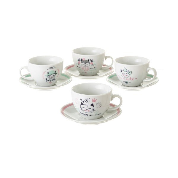 4 porcelāna krūzīšu komplekts Unimasa Boho, 160 ml-image-1