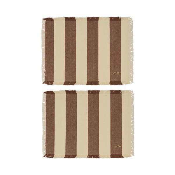Galda paliktņi (2 gab.) no organiskās kokvilnas  36x48 cm Toppu – OYOY Living Design