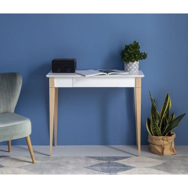 Balts darba galds Ragaba Mimo, garums 65 cm-image-1