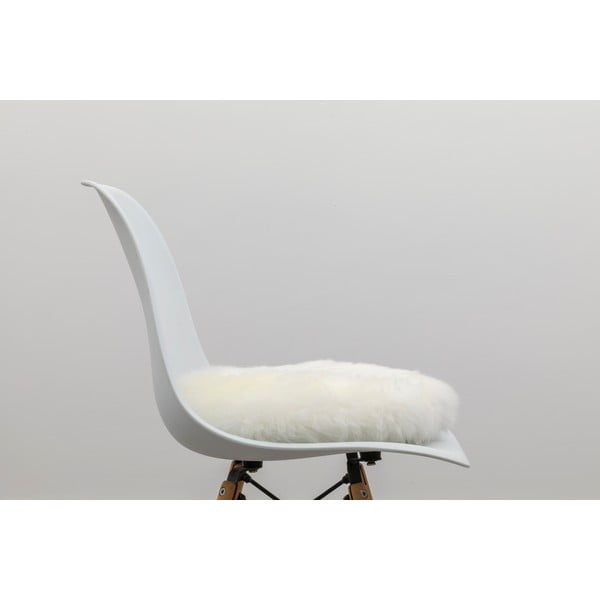 Balts aitādas krēsla sēdekļa paliktnis Native Natural Round, ⌀ 40 cm-image-2