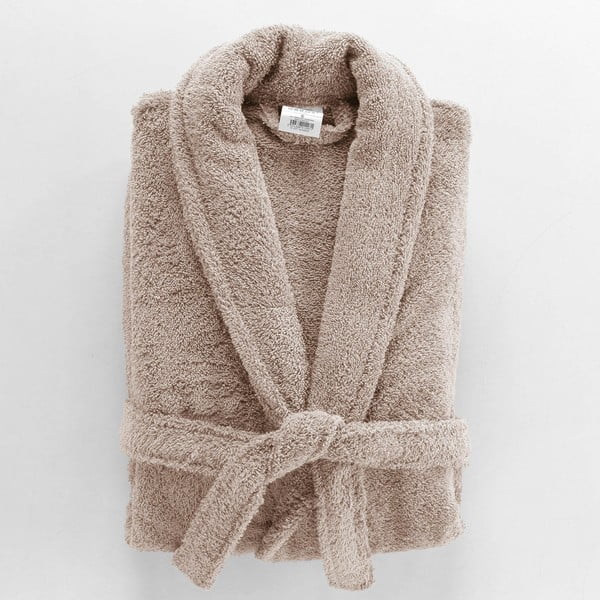 Gaiši brūns kokvilnas halāts M Tendresse – douceur d'intérieur