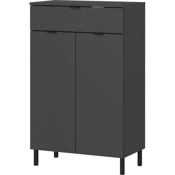 Antracīta pelēks augsts vannas istabas skapis 60x97 cm Arcena – Germania-image-2