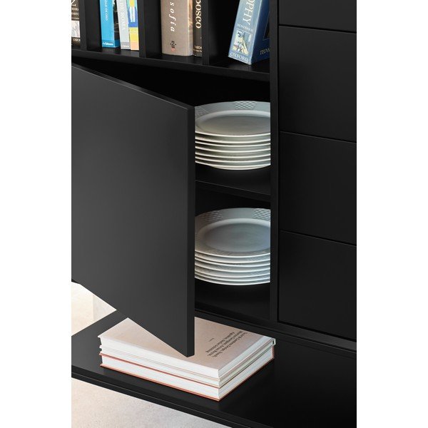 Melna kumode 166x98x45 cm Platt – Teulat-image-3